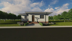1 Storey Steel Frame House With One Bedroom Number 075-033 - house front design video thumbnail