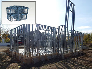 155 sqm House Project, Ground Floor Metal Structure Installation thumbnail