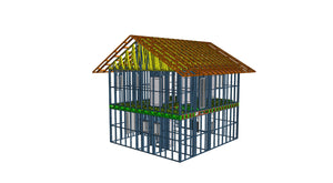 Two-Story 134 sqm Metal Structure House Installation in the Province thumbnail