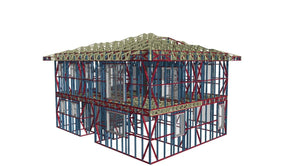 Installation of Light Metal Structure on the Ground Floor for a Two-Story House thumbnail