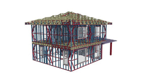Installation of Light Metal Structure on the Ground Floor for a Two-Story House thumbnail