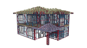 Light Metal Structure Installation for a Two-Story House Project thumbnail
