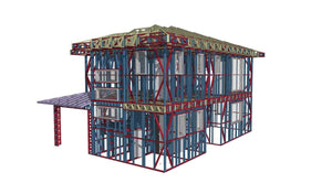 Installation of a Metal Staircase with 2 Ramps, a Landing, and a Slab Between Levels thumbnail