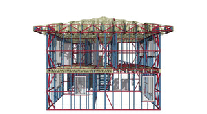 Installation of Light Metal Structure on the Ground Floor for a Two-Story House thumbnail