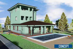 House Project with Application of Siliconized Decorative Plaster thumbnail