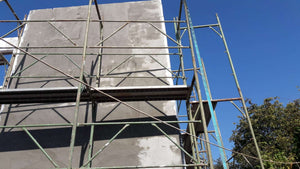 House Project at the Stage of Applying Spackle on the Facades thumbnail