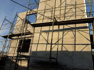 House Project at the Stage of Applying Spackle on the Facades thumbnail