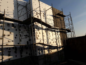 House Project at the Stage of Applying Spackle on the Facades thumbnail