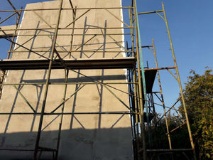 House Project at the Stage of Applying Spackle on the Facades thumbnail
