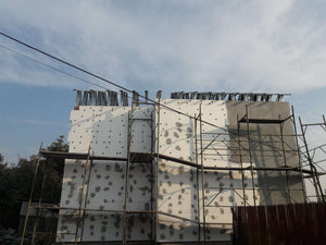 House Project at the Stage of Applying Spackle on the Facades thumbnail
