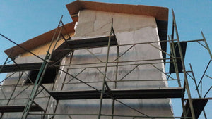House Project at the Stage of Applying Spackle on the Facades thumbnail