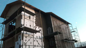 House Project at the Stage of Applying Spackle on the Facades thumbnail