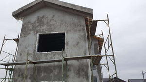 House Project at the Stage of Applying Spackle on the Facades thumbnail