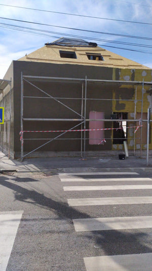 191 sqm Metal House Project in Sibiu, Spackle Application thumbnail
