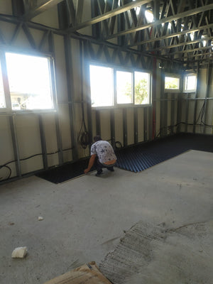 240 sqm Metal Hall Project in Bucharest, Underfloor Heating Installation thumbnail
