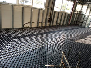 240 sqm Metal Hall Project in Bucharest, Underfloor Heating Installation thumbnail