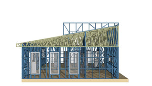 Completion of Metal Frame for Two Single-Story Houses in Berceni thumbnail
