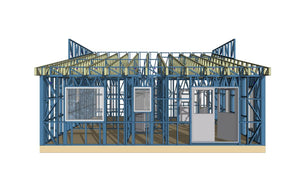 Completion of Metal Frame for Two Single-Story Houses in Berceni thumbnail
