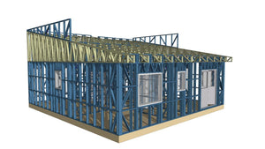 Completion of Metal Frame for Two Single-Story Houses in Berceni thumbnail