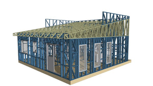 Completion of Metal Frame for Two Single-Story Houses in Berceni thumbnail