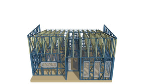 Completion of Metal Frame for Two Single-Story Houses in Berceni thumbnail