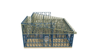 Completion of Metal Frame for Two Single-Story Houses in Berceni thumbnail