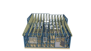 Completion of Metal Frame for Two Single-Story Houses in Berceni thumbnail