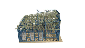 Completion of Metal Frame for Two Single-Story Houses in Berceni thumbnail