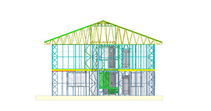 Installation of Metal Frame for a Two-Story House in Bucharest thumbnail
