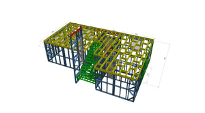 Installation of Floor and Roof Metal Structure with OSB Cladding thumbnail