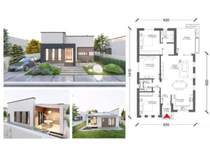 Completion of Metal Frame for Two Single-Story Houses in Berceni thumbnail