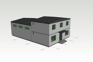 Metal Warehouse Building Design with Offices in Ilfov thumbnail