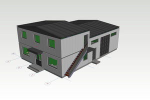 Metal Warehouse Building Design with Offices in Ilfov thumbnail