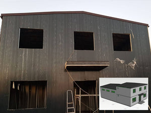 Metal Warehouse Building Design with Offices in Ilfov thumbnail
