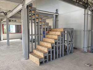 Design and Construction of a Two-Ramp Metal Staircase with Landing thumbnail