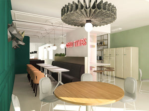 Interior Design for the Dining Area of an Office Building thumbnail