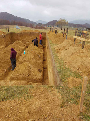 Manual Excavation of Beams and Bearings for a 620 sqm Restaurant Foundation in Brasov County thumbnail