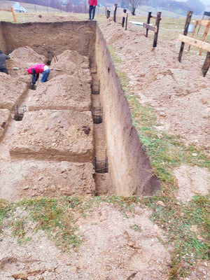 Manual Excavation of Beams and Bearings for a 620 sqm Restaurant Foundation in Brasov County thumbnail