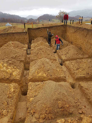 Manual Excavation of Beams and Bearings for a 620 sqm Restaurant Foundation in Brasov County thumbnail