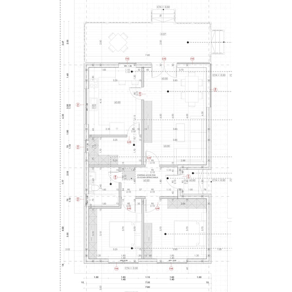 Solutie arhitecturala locuinta parter 116 mp