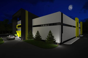 3 Story Industrial Steel Frame Building Construction 001 - building design picture 5 thumbnail