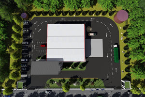 3 Floor Industrial Steel Frame Building Construction 004 - building roof thumbnail