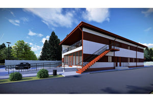 2 Story Commercial Steel Frame Building Construction 007 - building design picture 6 thumbnail