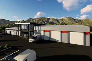 Two Story Commercial Steel Frame Building Construction 005 - building design image 3 thumbnail
