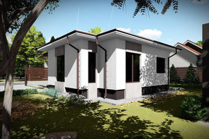1 Story Steel Frame House With 1 Bedroom Model 063-071 - home design image 1 thumbnail