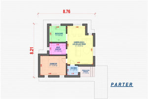 1 Story Steel Frame House With 1 Bedroom Model 063-071 - house layout thumbnail