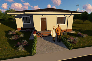 1 Storey Steel Frame House With One Bedroom Number 075-033 - house front design picture 3 thumbnail
