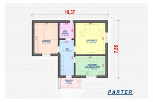 1 Storey Steel Frame House With One Bedroom Number 075-033 - home layout thumbnail