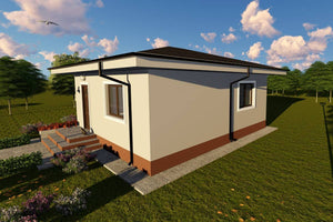 1 Storey Steel Frame House With One Bedroom Number 075-033 - house front design picture 4 thumbnail
