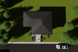 1 Storey Steel Frame House With One Bedroom Number 075-033 - house roof thumbnail